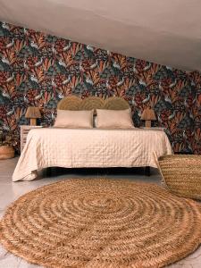 Katil atau katil-katil dalam bilik di Casa Almonte