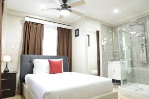 Katil atau katil-katil dalam bilik di Myah's Hotel
