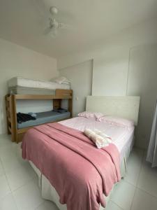 Postel nebo postele na pokoji v ubytování Lindo Apto 2 quartos com suíte na quadra da prainha!