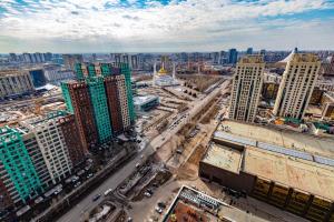 מבט מלמעלה על 28th floor city centre Astana