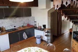 a kitchen with a sink and a counter top at Au calme à 5min d'Annecy et du lac in Seynod +4 photos