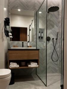 Koupelna v ubytování Fabryka Wełny Hotel & Spa