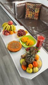a tray of fruits and vegetables on a table at Edan Storm Yacht in Hurghada