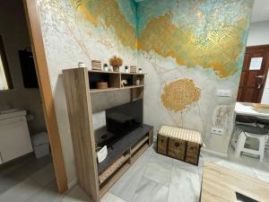 Televízia a/alebo spoločenská miestnosť v ubytovaní Apartamento céntrico en Plaza San Miguel