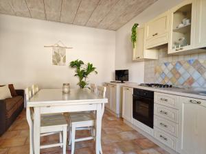 A kitchen or kitchenette at Le Melodie - Appartamenti con spazi esterni privati a Sos Alinos