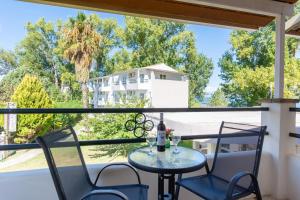 A balcony or terrace at Cavos Beach House