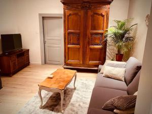 TV a/nebo společenská místnost v ubytování Charmant appartement 4/6 pers.