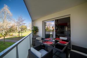 Balkón nebo terasa v ubytování Lumineux avec terrasse au calme en hyper centre.