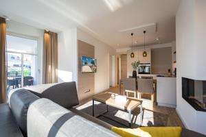 Kuchyň nebo kuchyňský kout v ubytování Beachhouse Bansin App 06