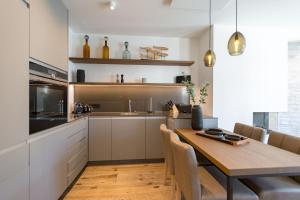 Kuchyň nebo kuchyňský kout v ubytování Beachhouse Bansin App 15