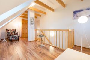 Ein Sitzbereich in der Unterkunft Ferienhaus Silva