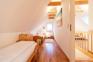 Ein Bett oder Betten in einem Zimmer der Unterkunft Ferienhaus Silva