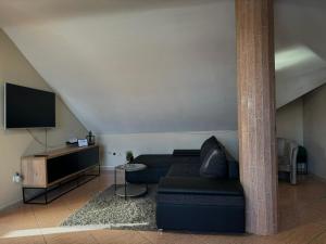 TV a/nebo společenská místnost v ubytování Apartmani Sunset