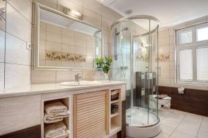 Ένα μπάνιο στο Villa Trautes Heim