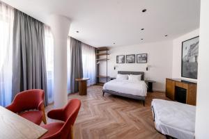 Postel nebo postele na pokoji v ubytování Vienna Lights Apartments - Domenig by Kent