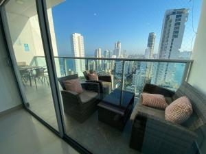 En balkon eller terrasse på Apartamento piso 26