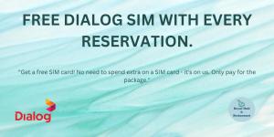 a flyer for a django slm with every reservation at Royal Hub in Negombo