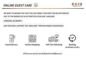 a screenshot of the online guest care website at Swa Tailored Serviced Home Near Gwanggyo Stn in Suwon