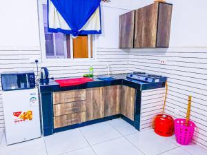 Η κουζίνα ή μικρή κουζίνα στο One Bedroom with Two Beds