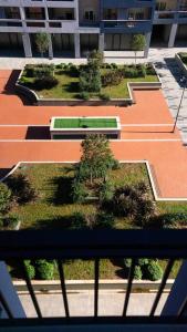 an overhead view of a park in a building at Ana Lux Master apartament in Podgorica