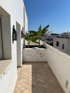 a view from the balcony of a building at DAR ELHOUCINE in Hammamet