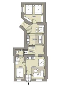 a floor plan of a house at Z-Suites K7 in Berlin