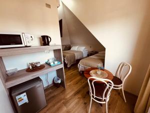 Kuchyň nebo kuchyňský kout v ubytování Hotel Casona Los Colonos