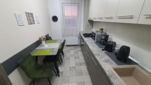 Virtuve vai virtuves zona naktsmītnē GREEN Apartment Coresi
