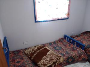 1 dormitorio con cama y ventana en La Delia en Gualeguaychú
