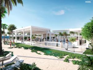 un diseño arquitectónico de un edificio en la playa en Riu Palace Aquarelle - All Inclusive en Falmouth