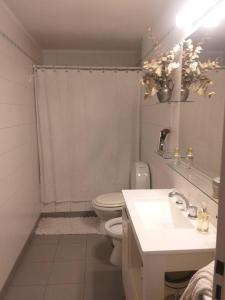 A bathroom at Hermoso departamento en piso 19
