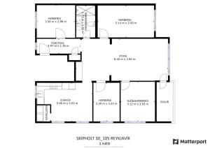 Pelan lantai bagi Great and Spacious Family Apartment with 4 bedrooms