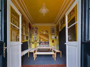 Postel nebo postele na pokoji v ubytování Schloss Hollenburg Aparte Apartments