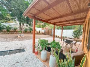 Zahrada ubytování Casa CAXTUS