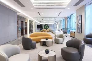 Uma área de estar em Lodgewood by Nina Hospitality Mong Kok