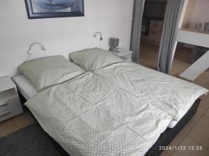 Postel nebo postele na pokoji v ubytování Pferdepension Jäger
