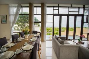 Posezení v ubytování Jimbaran Sea View Villa