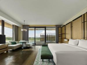 Banyan Tree Dongguan Songshan Lake 객실 침대