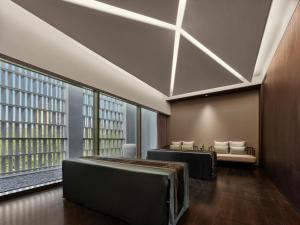 Banyan Tree Dongguan Songshan Lake 객실 침대