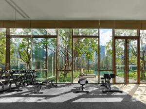 Fitness centrum a/nebo fitness zařízení v ubytování Banyan Tree Dongguan Songshan Lake