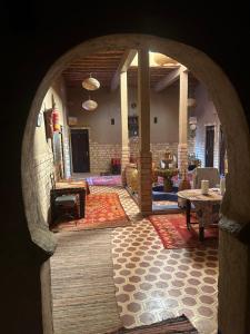 Istumisnurk majutusasutuses kasbah planet sahara