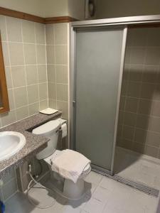 Koupelna v ubytování Chat Residence Hotel