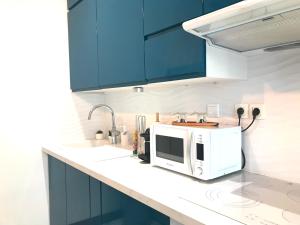 Dapur atau dapur kecil di LE PATIO LAFAYETTE - Hyper Centre - Proche Thermes - Luxe