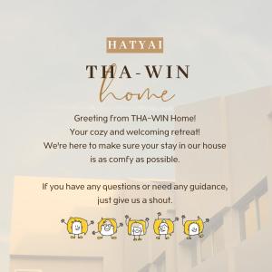 ハジャイにあるTha-win Home-City Charm Adventure with stylish Hat Yai retreatのタイの勝ちのポスター