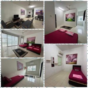 Una cama o camas en una habitación de Az-zahra Home Stay Kulim Hi-Tech