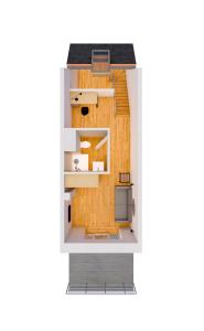 una representación de una pequeña casa en Schickes All-inklusive Apartmentzimmer by RESIDA Asset GmbH, en Brunn am Gebirge
