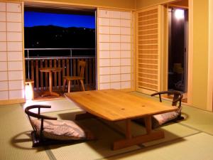 Balkon atau teras di Gero Onsen Yukyunohana