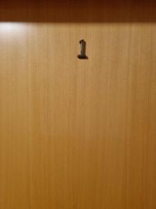 マリアーンスケー・ラーズニェにあるPenzion u Pidlyの施錠付きの木製ドア