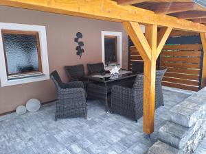 Χώρος καθιστικού στο Pension Hessenmühle