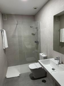 Ванная комната в Hotel Compostela Vigo
